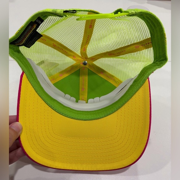 Yo Colorado Sunkissed Fader Trucker Hat NWT Pink Yellow Adult Cap Ballcap main image 8
